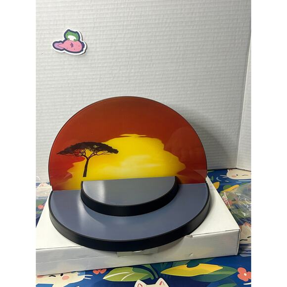 Swarovski Crystal Lion King Sunset Display #1075953 Stand With Box - Picture 12 of 12